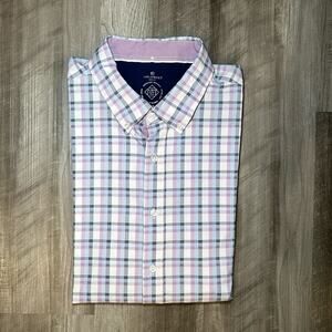 Con.Struct Slim Fit 4 Way Stretch Moisture Wicking Long Sleeve Button Down - 2XL